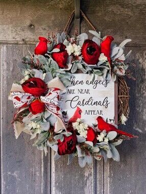 Cardinal Memorial Wreath